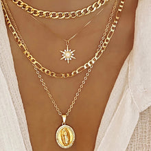 Load image into Gallery viewer, VIRGIN MARY GOLD NECKLACE