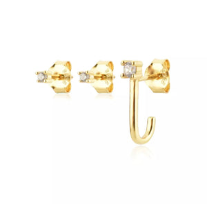 SOLITAIRE GOLD STUDS
