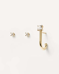 SOLITAIRE GOLD STUDS
