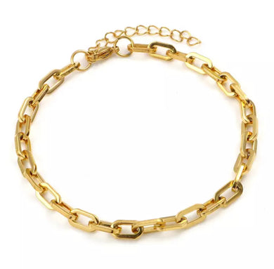 CHAIN LINK GOLD ANKLET