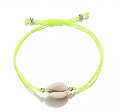 Neon Shell Anklet