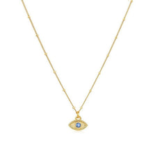 Load image into Gallery viewer, I SEE BLUE GOLD NECKLACE