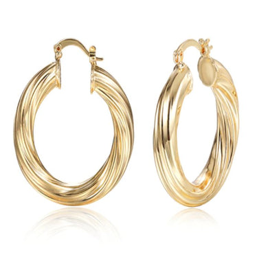 RIANNA TUBE GOLD HOOPS