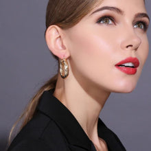 Load image into Gallery viewer, RIANNA TUBE GOLD HOOPS