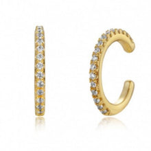 Load image into Gallery viewer, WHITE ZIRCON GOLD EAR CUFF